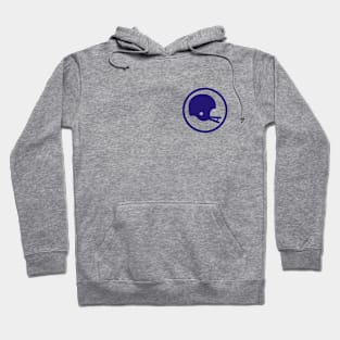 Two-Bar Helmet Minimalist Logo (Purple) Hoodie